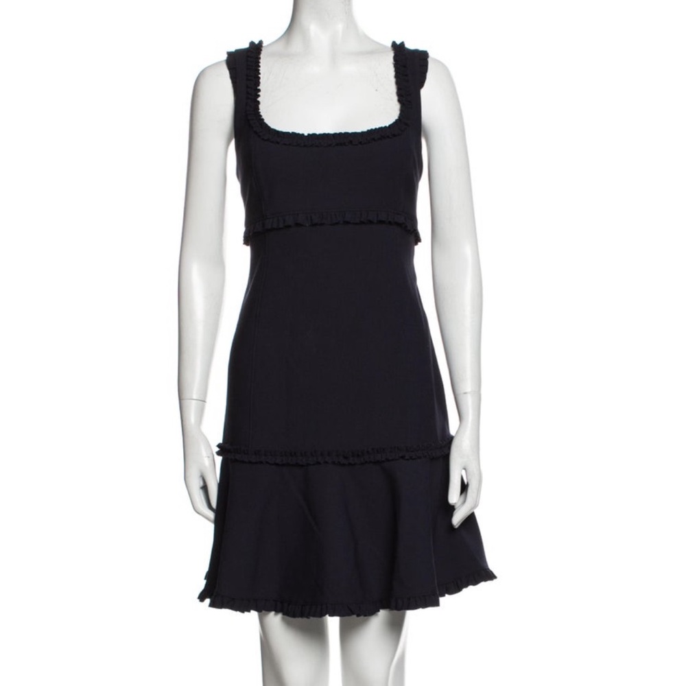Cinq a Sept Square Neckline Mini Dress